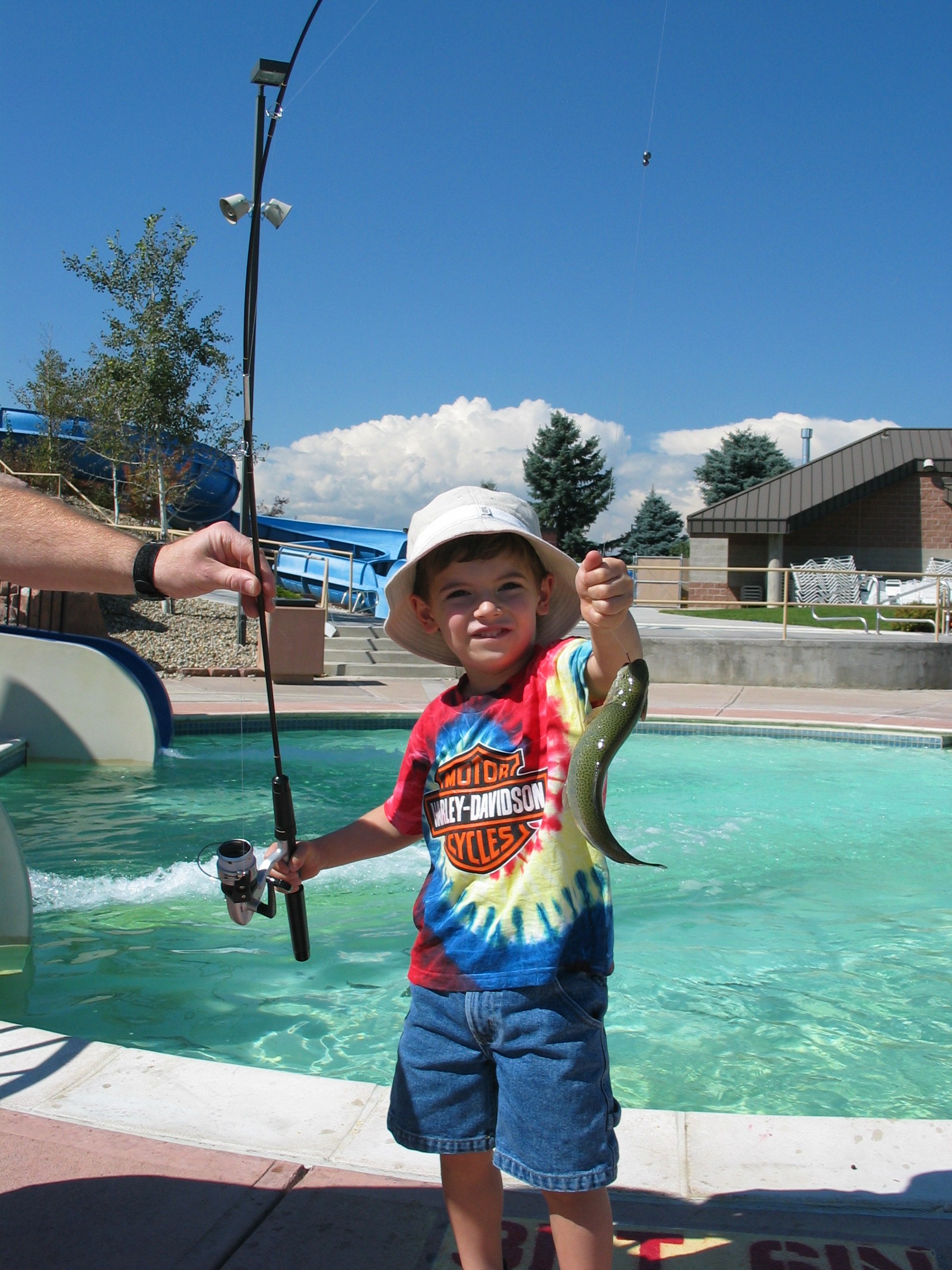 Child at Fishing at the Bay